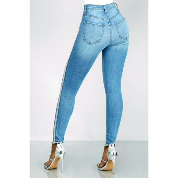 Sparkling Crystal Jeans - Picture 2 of 5